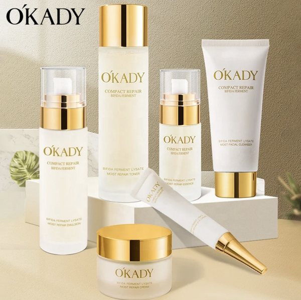 Okady Bifida Ferment Lysate Private Label Moisturizing Brightening Anti-Aging Whitening Organic Skin Care Set For Women